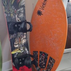 Skimboard And Snowboard 132cm