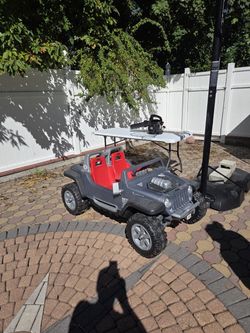 kids Jeep ride along car