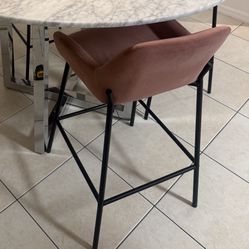 Pink High Chairs Stools Bar Barstools Soft