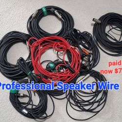 Professional Speaker Wires / 8 For $70
