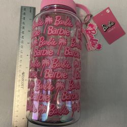 Barbie Plastic Water Bottle NWT