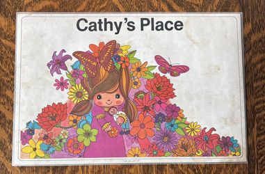 Vintage kid’s Placemat “Cathy”