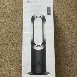 Dyson Hot+Cool Jet Focus Oscillating Fan Heater: Electric Tower Fan, Remote Control, Quiet, Indoor Use, 10 Speeds,