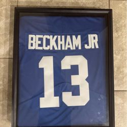Odell Beckham Jr. Framed New York Giants NFL Jersey