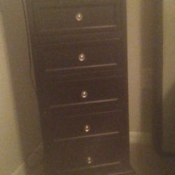 Bedroom Dresser And Clock , Chair With Ottoman 