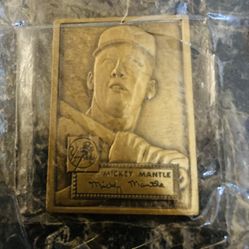 1952 Mickey Mantle Bronze Metal Rookie Card 
