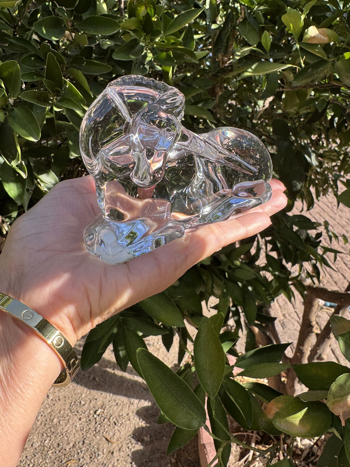 BACCARAT Crystal Unicorn Signed