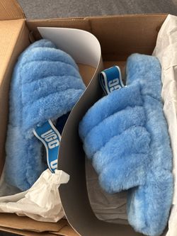 Women’s Fluff Yeah Slide Neon Blue