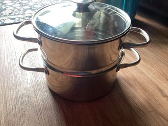 Stainless Steel Steamer Pot with Glass Lid