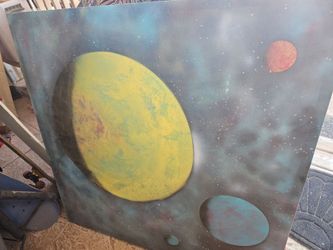 Large Painting space and planets