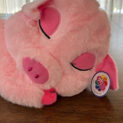 New 🐷 Sweet Dreams Pink Pig Plush – 10” Valentine’s Edition