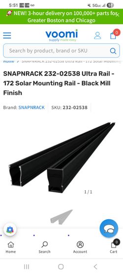 RAIL FOR SOLAR PANELS 