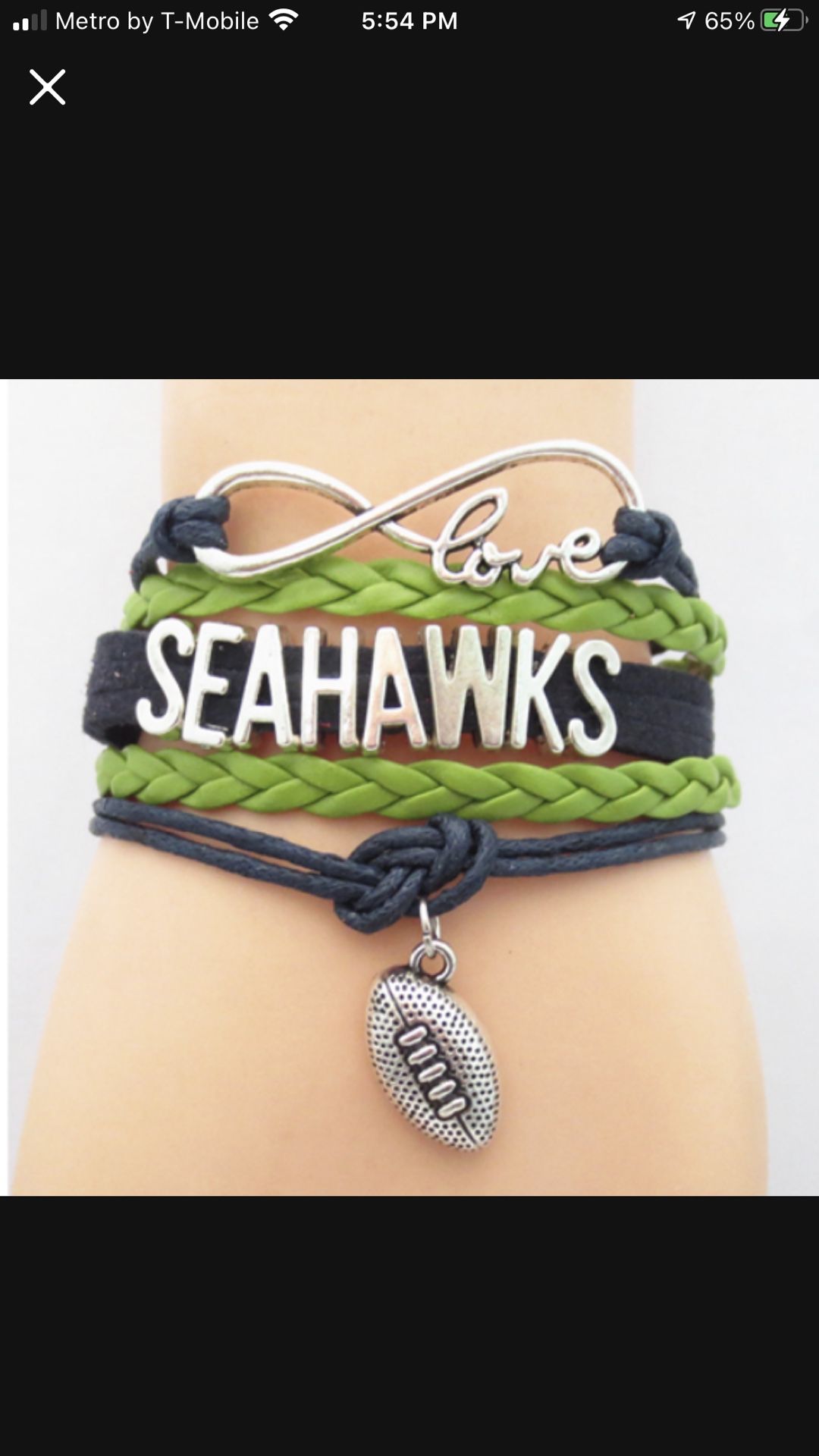 LETS SOAR SEAHAWKS!! Tibetan Silver And Leather NEW