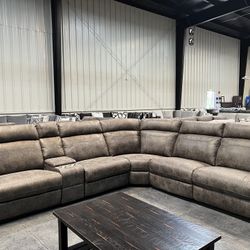 Triple Recliner Sectional On Sale Now!!!