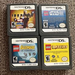 DS games IronMan Lego Star wars3 Lego Batman Lego Battles Lite DSi XL 3DS 2DS Cartridge only