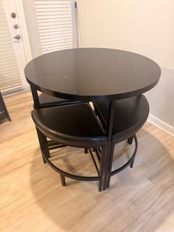 Black Dining Table Set