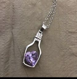 White gold plated swarovski elements crystal necklace