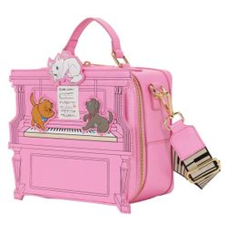 New Loungefly Disney The Aristocats Piano Crossbody Bag Marie Toulouse Duchess O'Malley