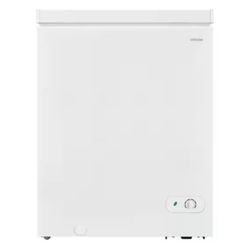 5.0 cu. ft. Manual Defrost Chest Freezer with LED Light in White Garage Ready