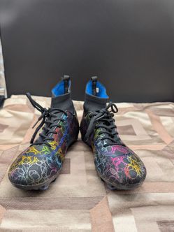 Rainbow crackle cleats men/woman