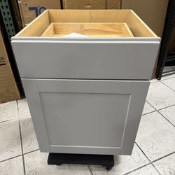 HAMPTON BAY —. Shaker 24 in. W x 24 in. D x 34.5 in. H Assembled Base Kitchen Cabinet in Dove Gray