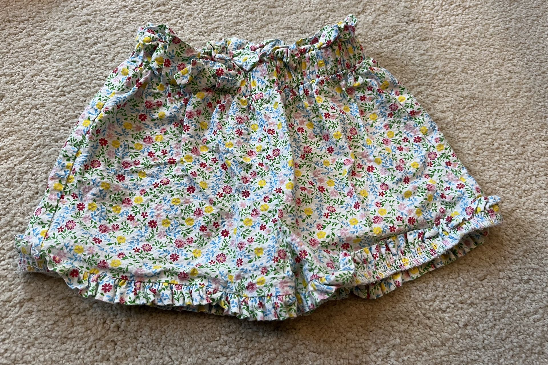 LITTLE ENGLISH Girls Floral Shorts Size 6