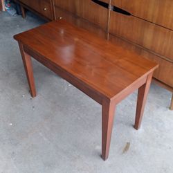 Vintage mid century modern bench w/storage