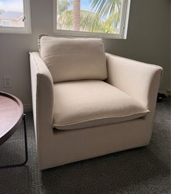 White chair West Elm