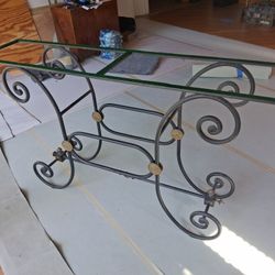 Base Console Table , Iron And Bronze,  Very Heavy. 