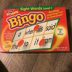 Bingo Sight Words