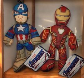 Marvel - Avengers  - Captain America & Iron Man - Plush Toys