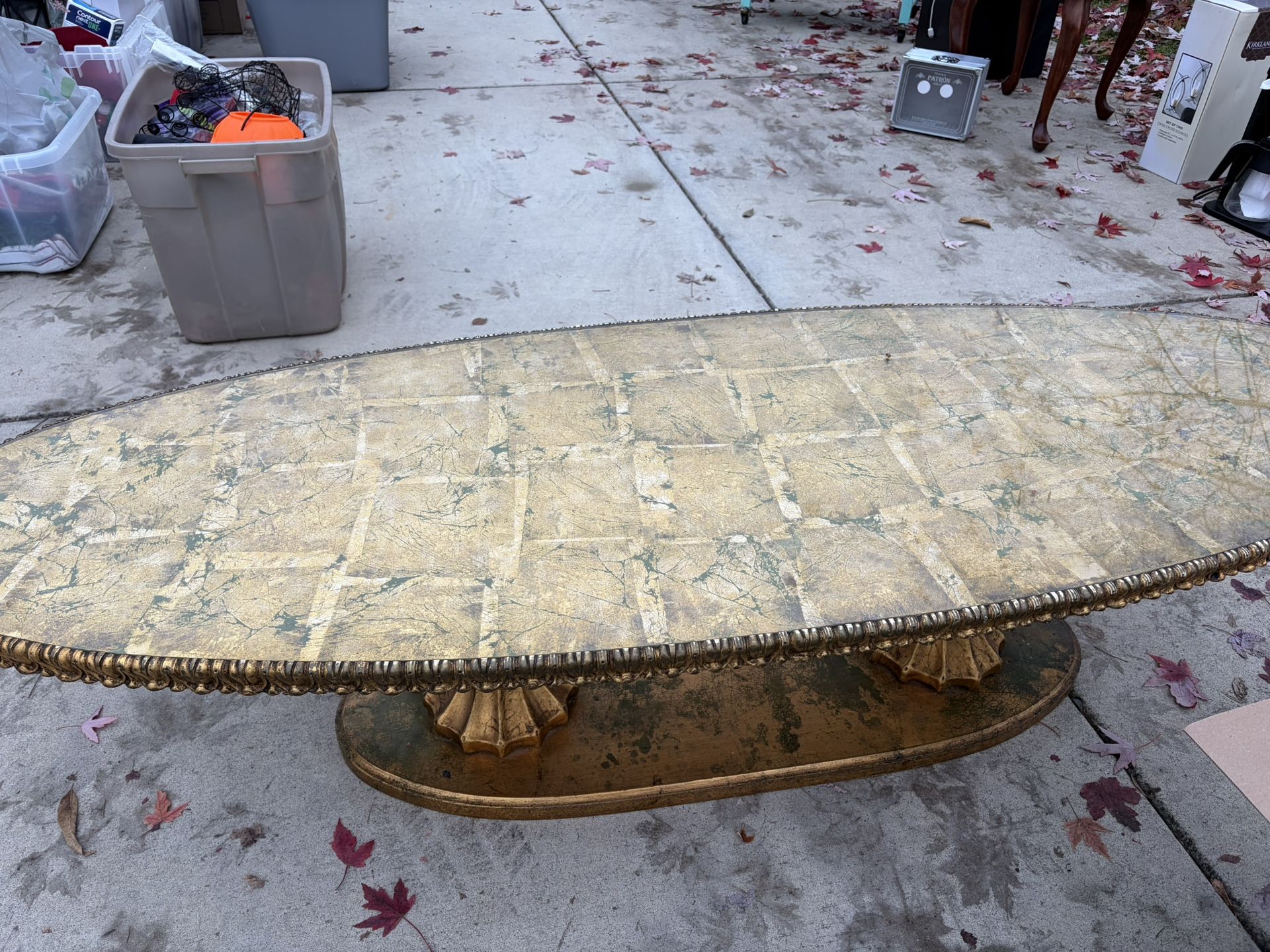 Vintage Oval Coffee Table