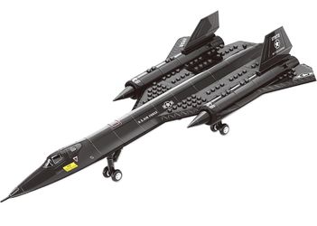 SEMKY Military Series SR-71 Reconnaissance Aircraft Jet Blackbird Air Force Building Block Set (183 Pieces)