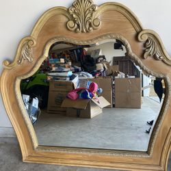 Antique Looking Mirror 
