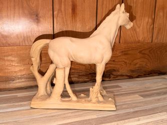 Vintage Mid-Century Chalkware/Plaster Horse Stallion Statue
