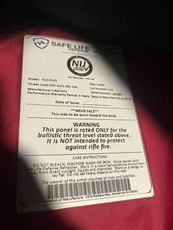 Safelife Defense Vests