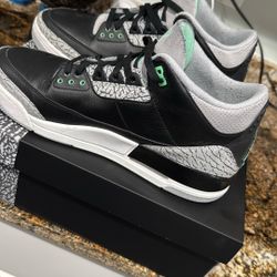 Air  Jordan 3 Retro Green And Black