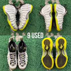 Nike Foamposite One ‘Silver Volt Camo’ Size: 9