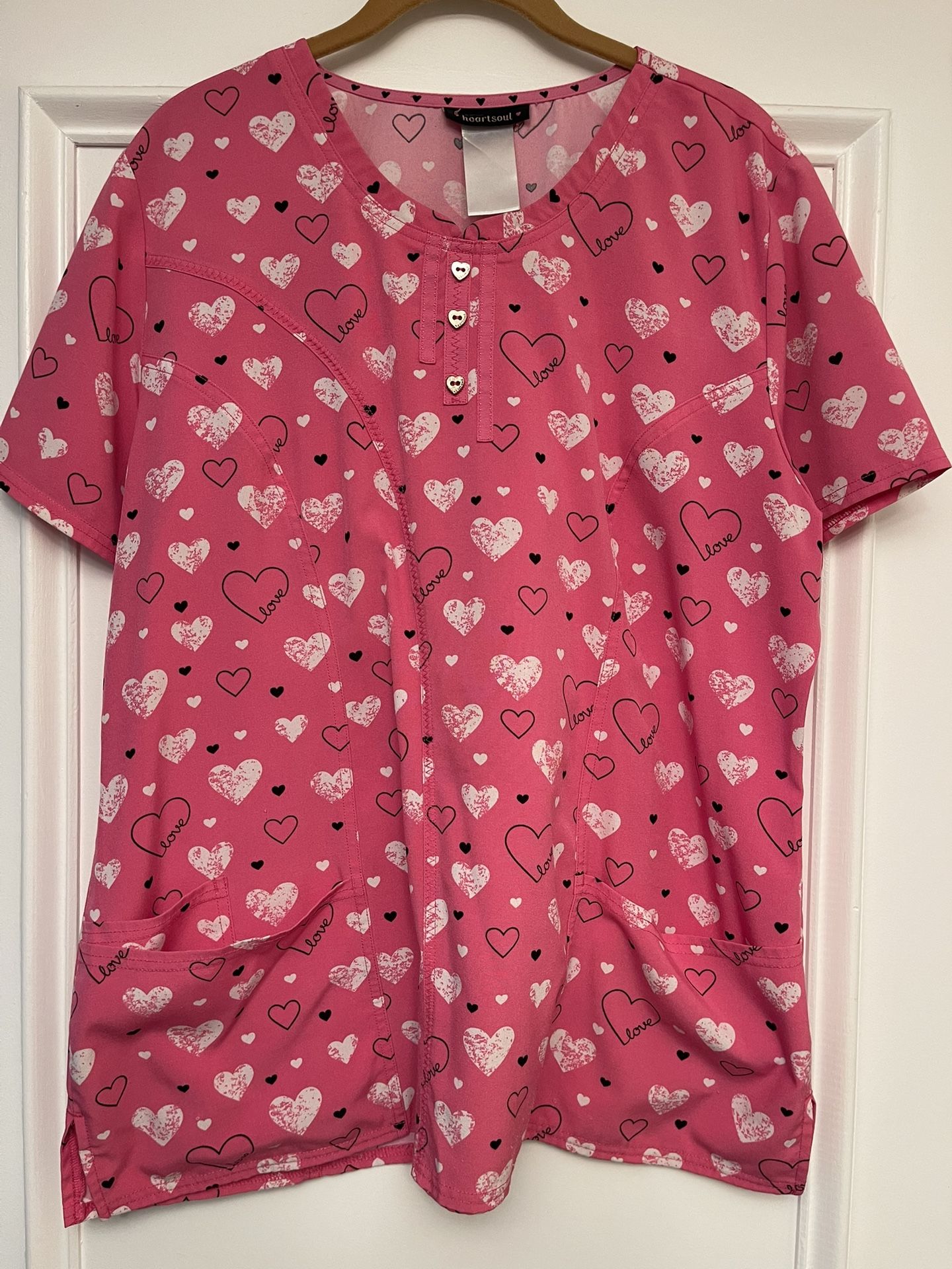 Scrubs Shirts Print Designs / 7 Female Shirts Size Medium / Fits Size 12 & 14 / Various Styles Colors & Prints