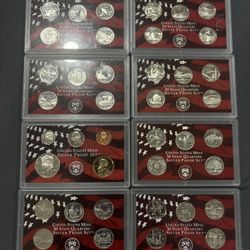 Sliver set of coins 