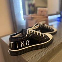 Valentino Garavani Sneakers Women’s 7 – Designer – Black Patent – Clean 