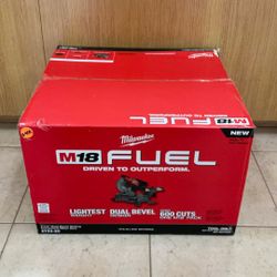 MILWAUKEE 2733-20  7-1/4” DUAL BEVEL SLIDING COMPOUND MITER SAW (TOOL ONLY).