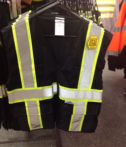 Black High Visibility Vest