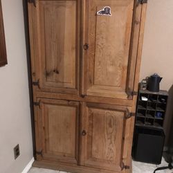 Vintage Solid Wooden Cabinet 
