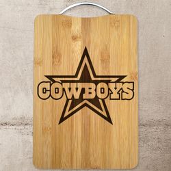 Cowboys Cowboys Laser Engraved Cutting Board