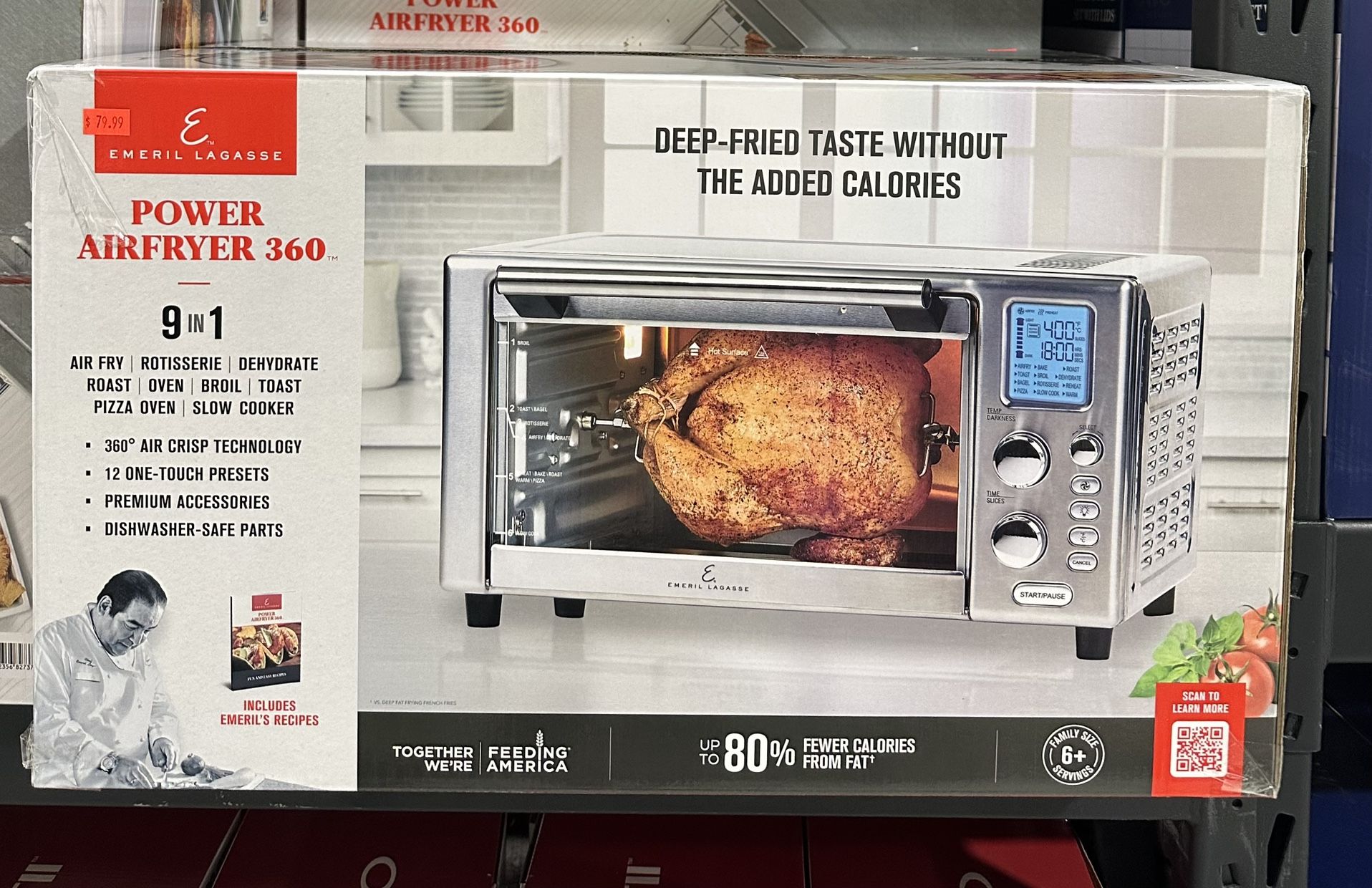 Emeril Lagasse Stainless Steel Power AirFryer 360, IN Food - Main Image