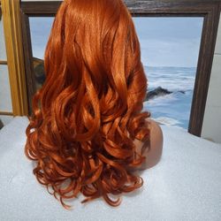 Human Hair Blend Lace Front Wig 