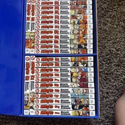 Naruto volumes 1-27  With Box