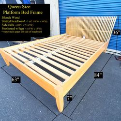 Queen Size Platform Bed Frame