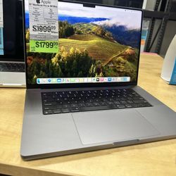 📺💸🎉🛍️🚨HUGE SALE STARTING TODAY 16" MACBOOK PRO RETINA M1 MAX 10-CORE CPU, 24-CORE GPU, 32GB RAM, 512GB SSD 2021